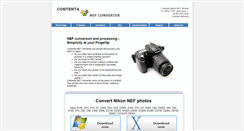 Desktop Screenshot of contenta-nefconverter.com